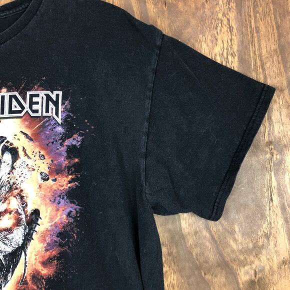 Iron Maiden Mens Shirt Black Book of Souls North America Tour Graphic Print M - Picture 5 of 11